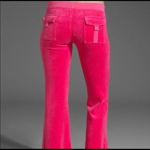 Pink juicy velour sweatpants